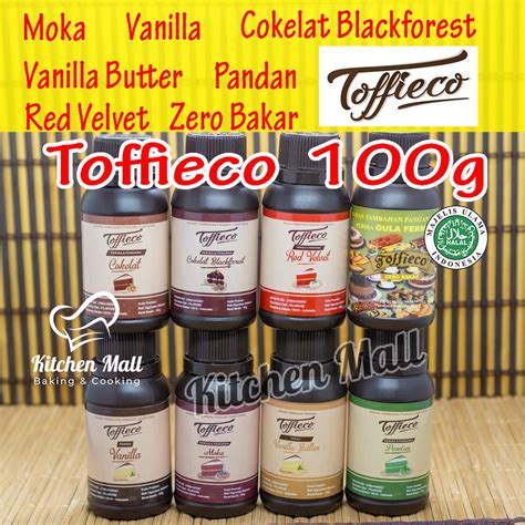 Jual Toffieco Pasta 100 Gr Tofieco Moka Tofico Vanilla Butter Pandan