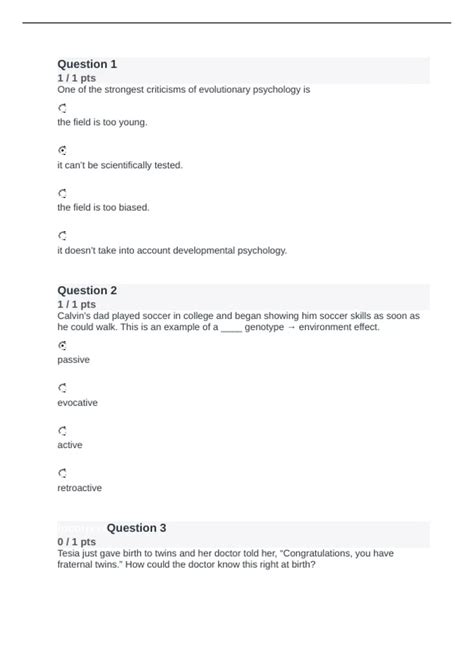 psy 304 quiz week 1 Questions and Answers 2024 - Graded A - PSY 304 - Stuvia UK