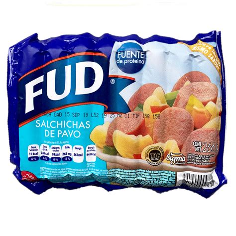 Salchicha Pavo Fud 266grs Cjm