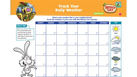 Weather Chart For Kids Free Printable Kids Pbs Kids For Parents