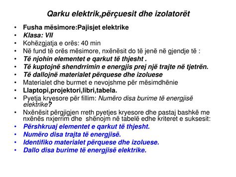 PPT - Qarku elektrik,përçuesit dhe izolatorët PowerPoint Presentation ...