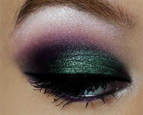 Beautiful You Eveningparty Makeup Green And Purple Gradient Eye Make Up