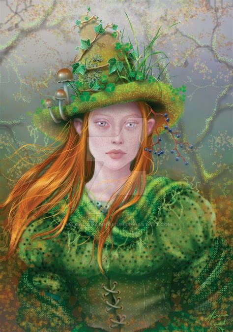 The Green Witch By Maxinesimaginarium Witch Magic Witch Art Beltane