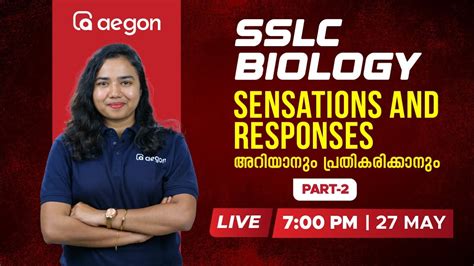 Sslc Biology Sensations And Responses Aegon Learning Live Classes Part 2 Aegon Sslc