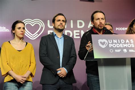 Pablo Iglesias Irene Montero y Alberto Garzón lamentan el