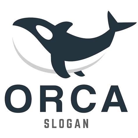 Premium Vector Modern Simple Minimalist Orca Killer Whale Mascot Logo