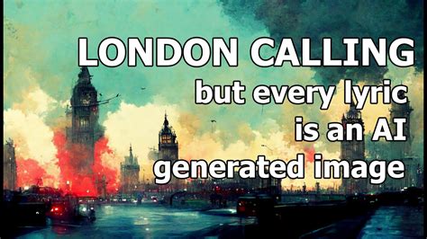 London Calling But Every Lyric Is An Ai Generated Image As In