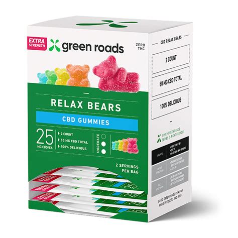 Extra Strength CBD Gummies Gummy Bears Green Roads