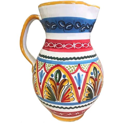 talavera ceramic pitcher  spain ceramics  gifts