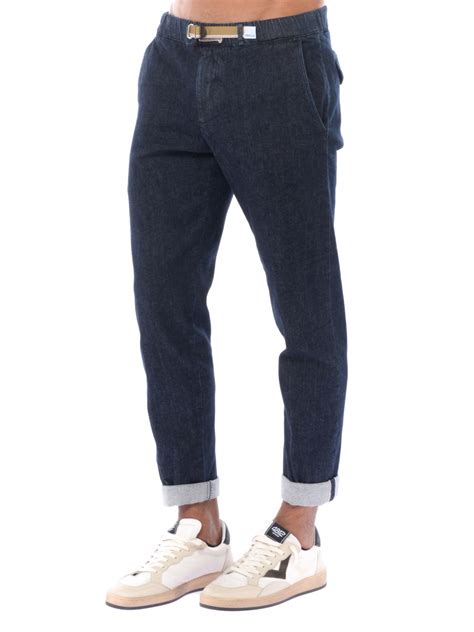 Pantalone Da Uomo White Sand Effetto Denim Con Coulisse Wsu