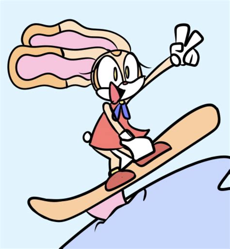 Cream The Rabbit Surfboarding By Kryptoshmipto On Newgrounds