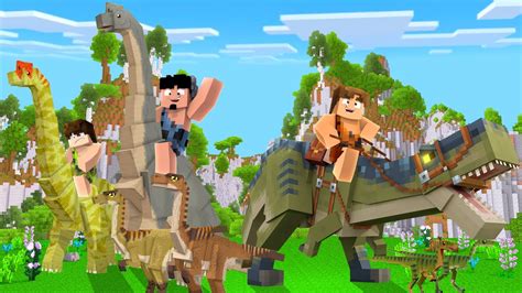 Em Busca De Todos Os Dinossauros No Minecraft Homem Das Cavernas