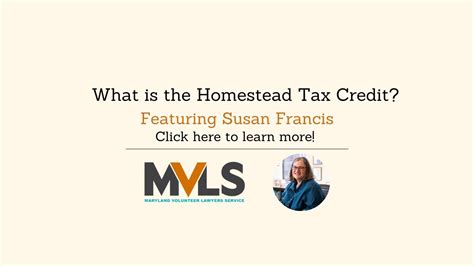 What Is The Homestead Tax Credit Youtube