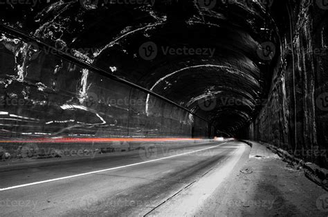 Dark Grungy Tunnel With Red Light Trails 21158375 Stock Photo At Vecteezy