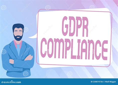 Conceptual Display Gdpr Compliance Conceptual Photo Protection And