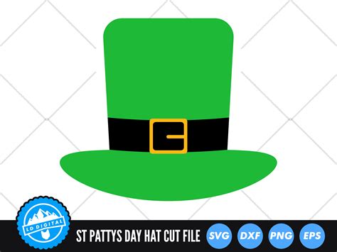 Leprechaun Hat Svg Png Dxf Digital Files Include By Svgstoreshop