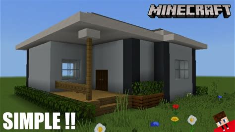 Tutorial Membuat Rumah Minimalis Sederhana MINECRAFT YouTube