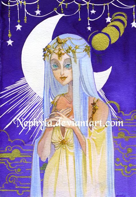 White Moon By Nephyla On DeviantART White Moon Illustration Moon Art