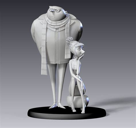 Despicable Me 2 Making Of Gru And Lucy Maquette Character Design