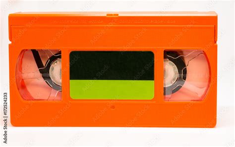 Orange VHS Tape Stock Photo | Adobe Stock