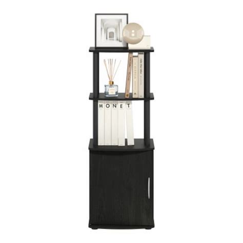 Furinnotv Entertainment Side Table Display Rack With Storage Cabinet