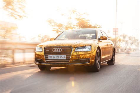 Audi A8l With Gold Chrome Wrap On Behance