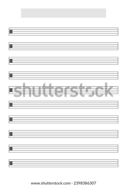 Blank Drums Score Sheet Template Write Stock Illustration 2398386307 Shutterstock