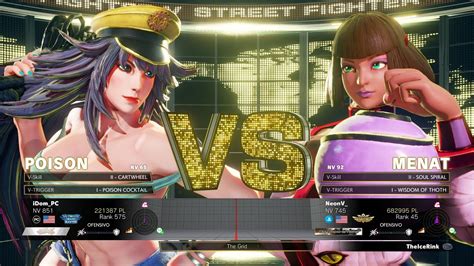 SFV Champion Edition IDom POISON Vs NeonV MENAT Online Match S