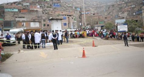 San Juan De Lurigancho Acribillaron A Policía Que Intentó Frustrar