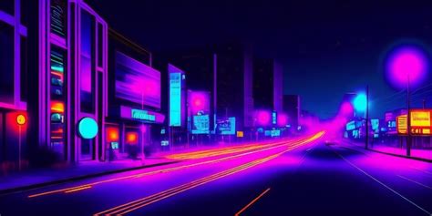 Premium AI Image | a view of a futuristic city at night from across the ...