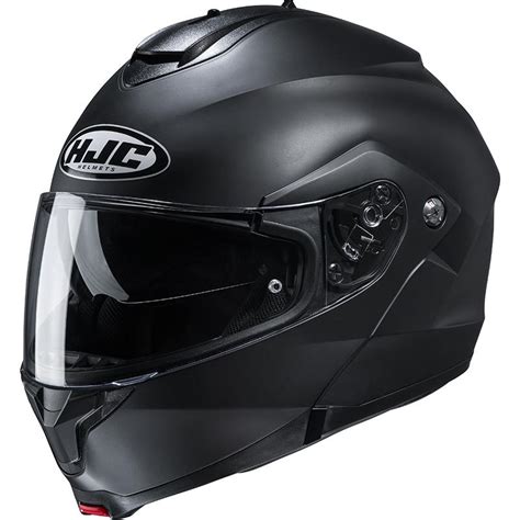 Casque C91N UNI SEMI FLAT BLACK HJC Noir Mat MAXXESS FR Casque Modulable