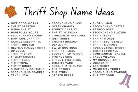 Thrift Shop Name Ideas Trending Among Youth Right Now