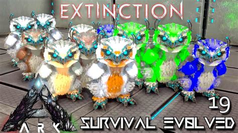 Ark Extinction Snow Owl Mutations Breeding Baby So Cute Ark