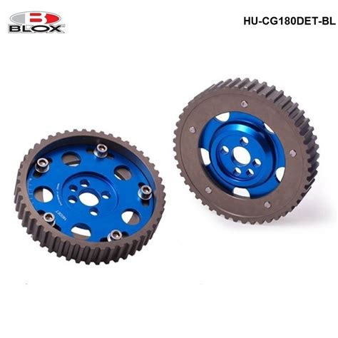 Blox 2pcs Alloy Adjustable Cam Gears Timing Gear Pulley Kit For Nissan