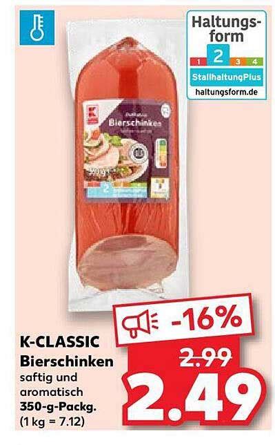 K Classic Bierschinken Angebot Bei Kaufland Prospekte De