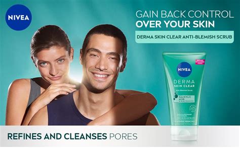 Nivea Derma Skin Clear Scrub Exfoliating Face Scrub Salicylic Acid