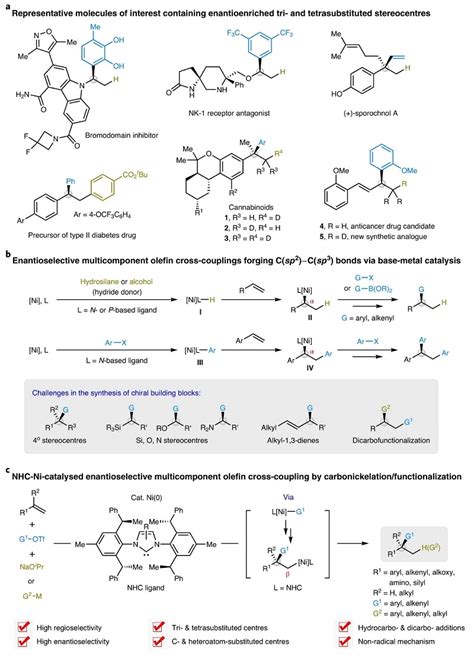 Nat Catal：镍催化烯烃的对映选择性交叉偶联构建三四取代立体中心 X Mol资讯