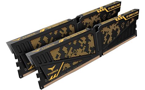 RAM TEAMGROUP T Force Vulcan TUF Gaming Alliance Yellow 32GB 16GBx2