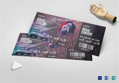 Concert Ticket Template Psd