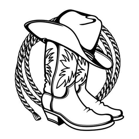 Cowboy Boots Outline Vector Images (over 2,100)