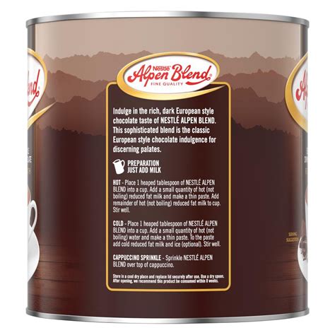 Nestle Alpen Blend Hot Chocolate 1 4kg Tin Winc