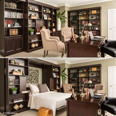 officelibrarystudy  murphy bed conversion  guest room  love