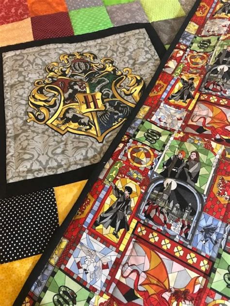 Harry Potter Quilt Twin Size Made To Order Hogwarts Etsy