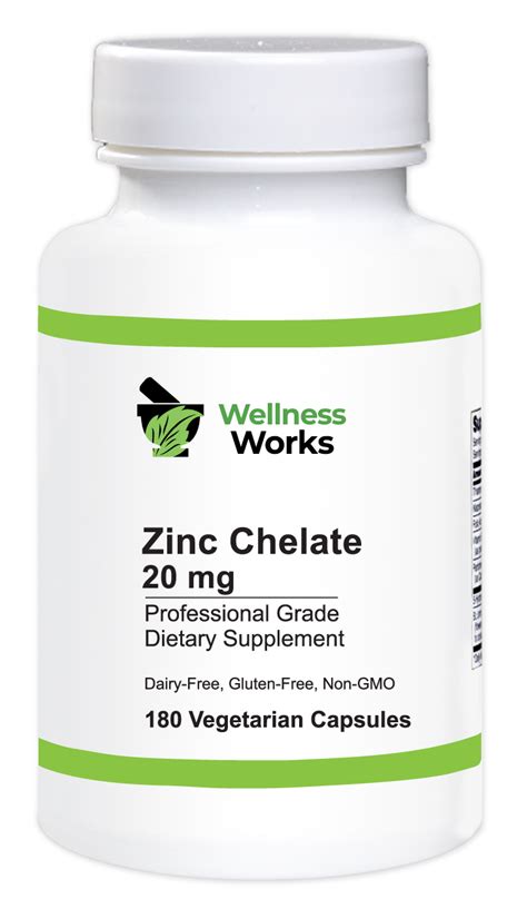 Zinc Chelate 20 Mg Wellness Works Pharmacy Care Naturally