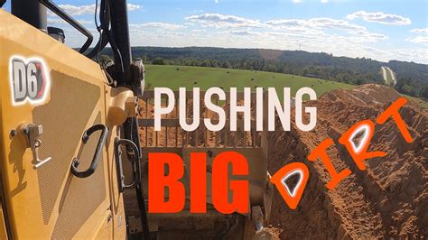 Pushing Big Dirt With Cat D6 At Landfill Big Dozers Working Youtube