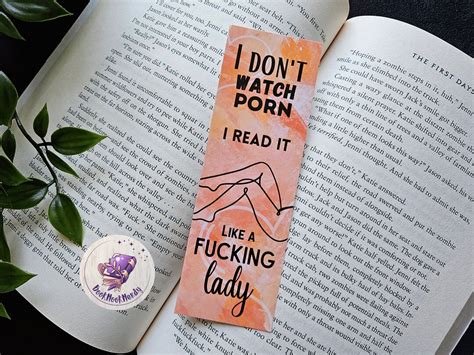 I Dont Watch Porn I Read It Like A Fucking Lady Bookmark Etsy