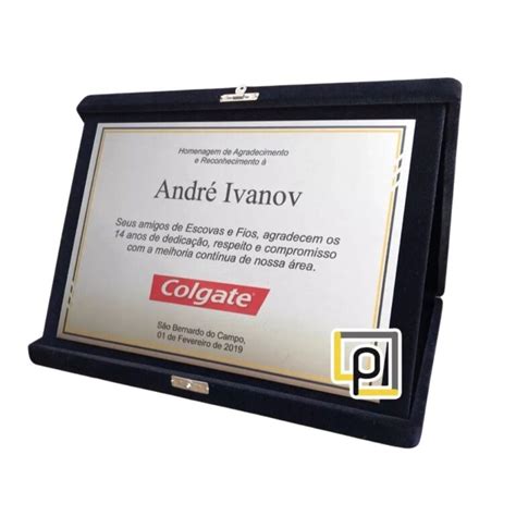 Placa De Homenagem Empresa Placas Personalizadas