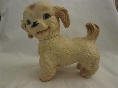 Vintage 1950s Ashland Rubber Squeaky Toy Dog 6 12 Inch