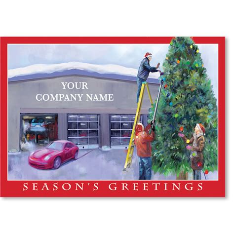 Double Personalized Full-Color Holiday Postcards - Holiday Lights