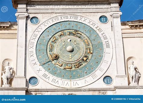 Venice Italy March 12 2012 Astrological Ancient Clock Torre Dell